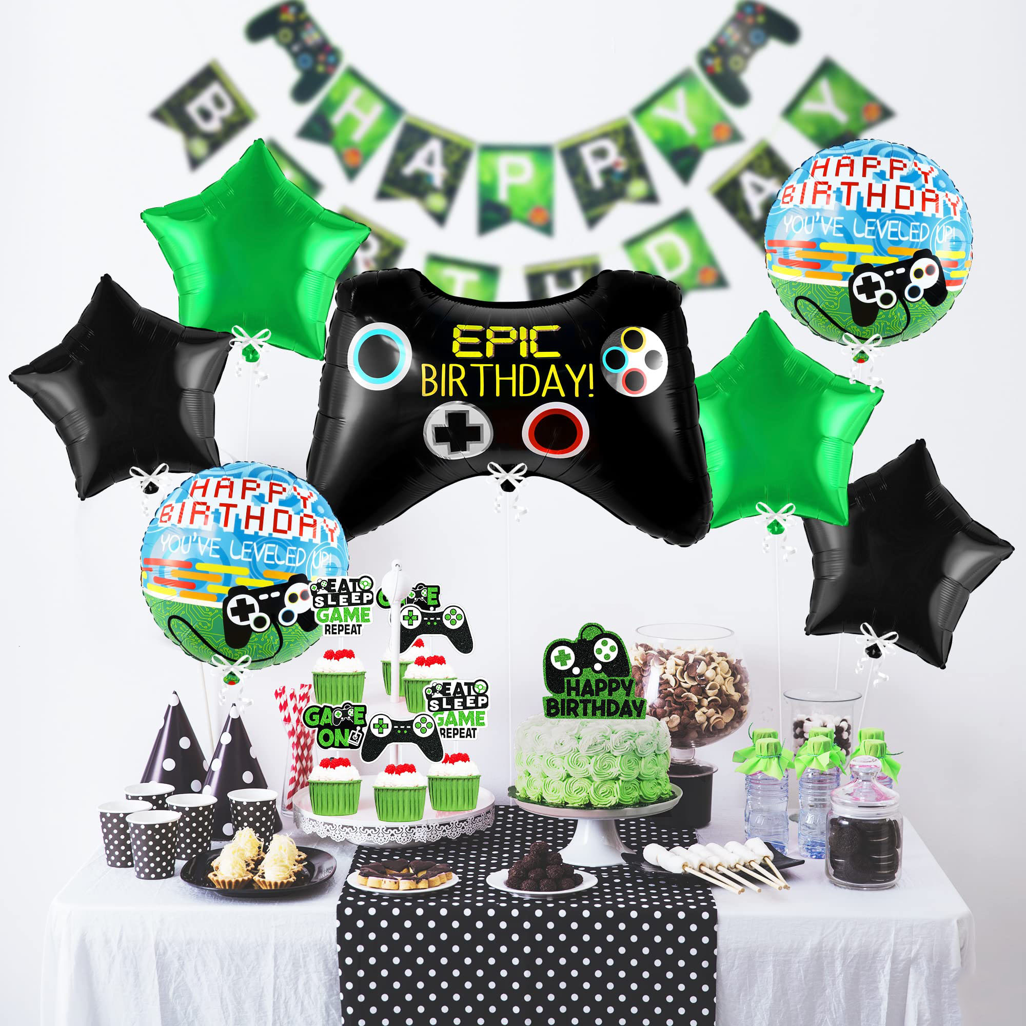 7pcs Video Game Mylar Balloons - Party Games Using Balloons 评论和价格