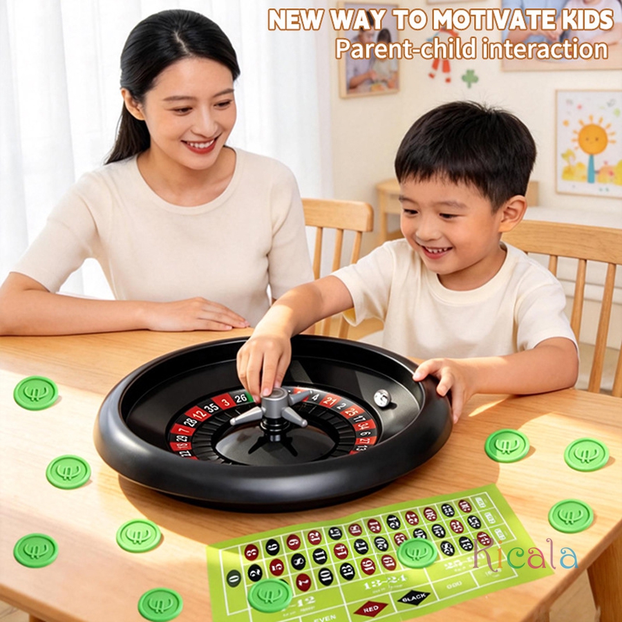 Kids Roulette Board Game Set P - Party Games Spin The Wheel 评论和价格