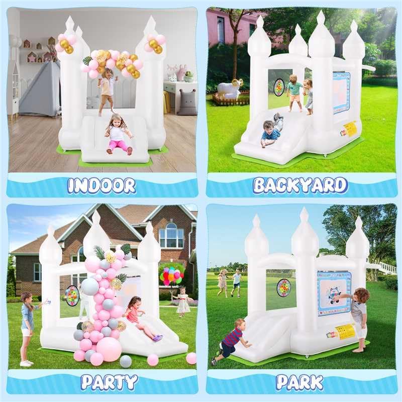 Inflatable Bounce House with S - Party Games Using Balloons 评论和价格