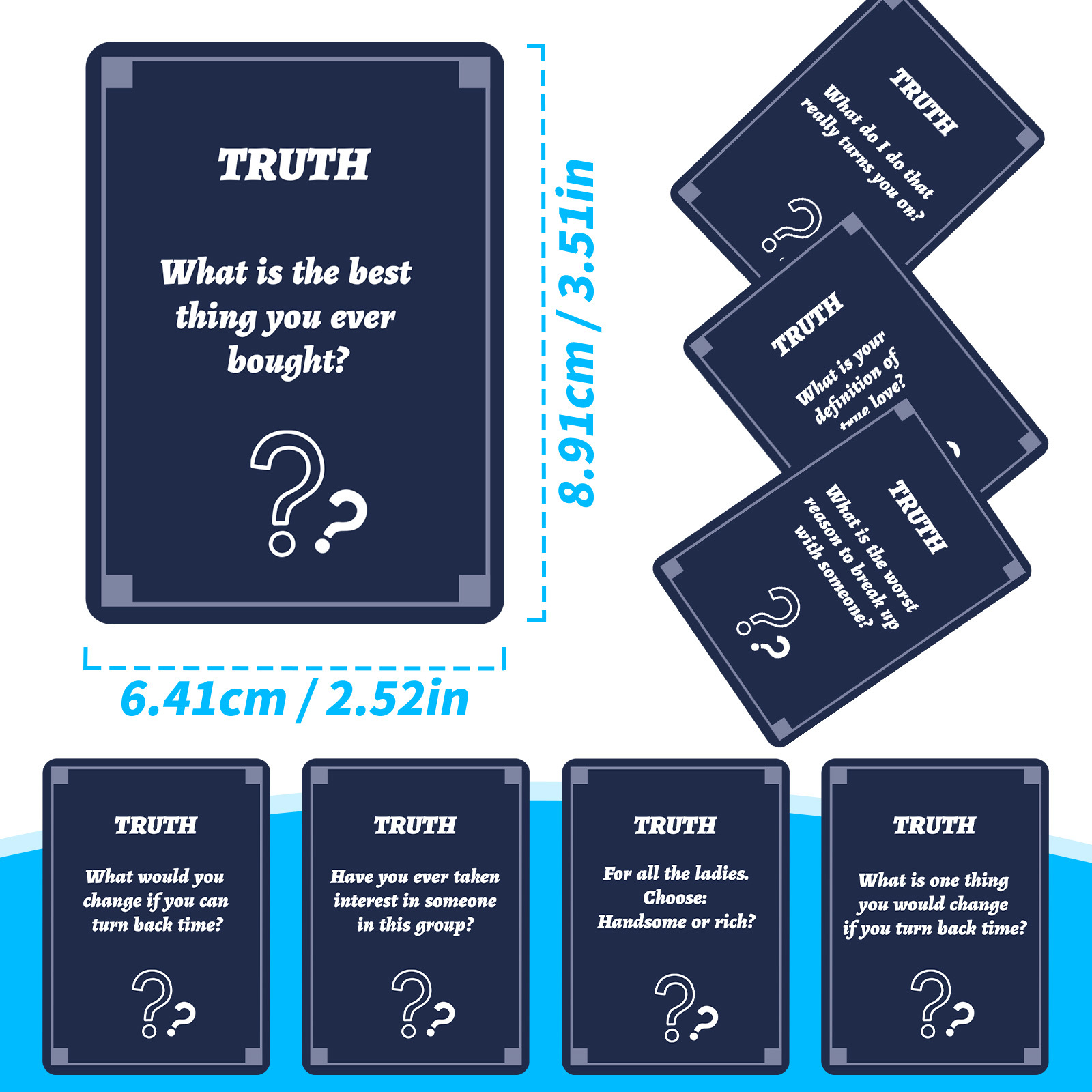 50Pcs Party Game Cards for Adu - Party Games Group 评论和价格