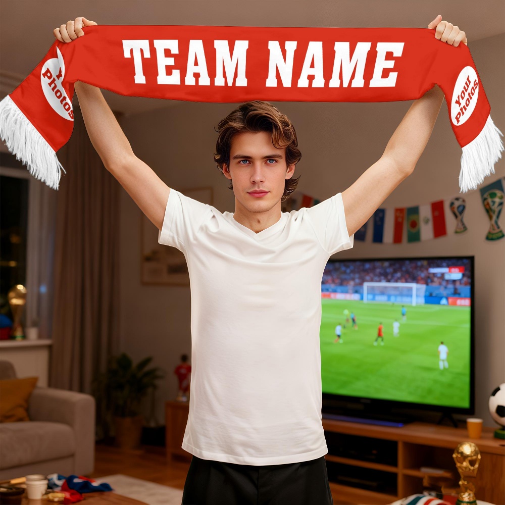 1pc Custom Team Fan Scarf - Pe - Party Games Gender Reveal 评论和价格