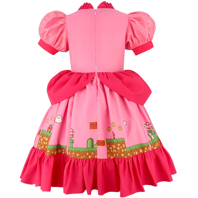 Princess Peach Costume Dress w - Party Games Summer 评论和价格