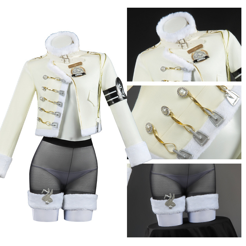 Anime Blanc Cosplay Costume Wi - Party Games New 评论和价格