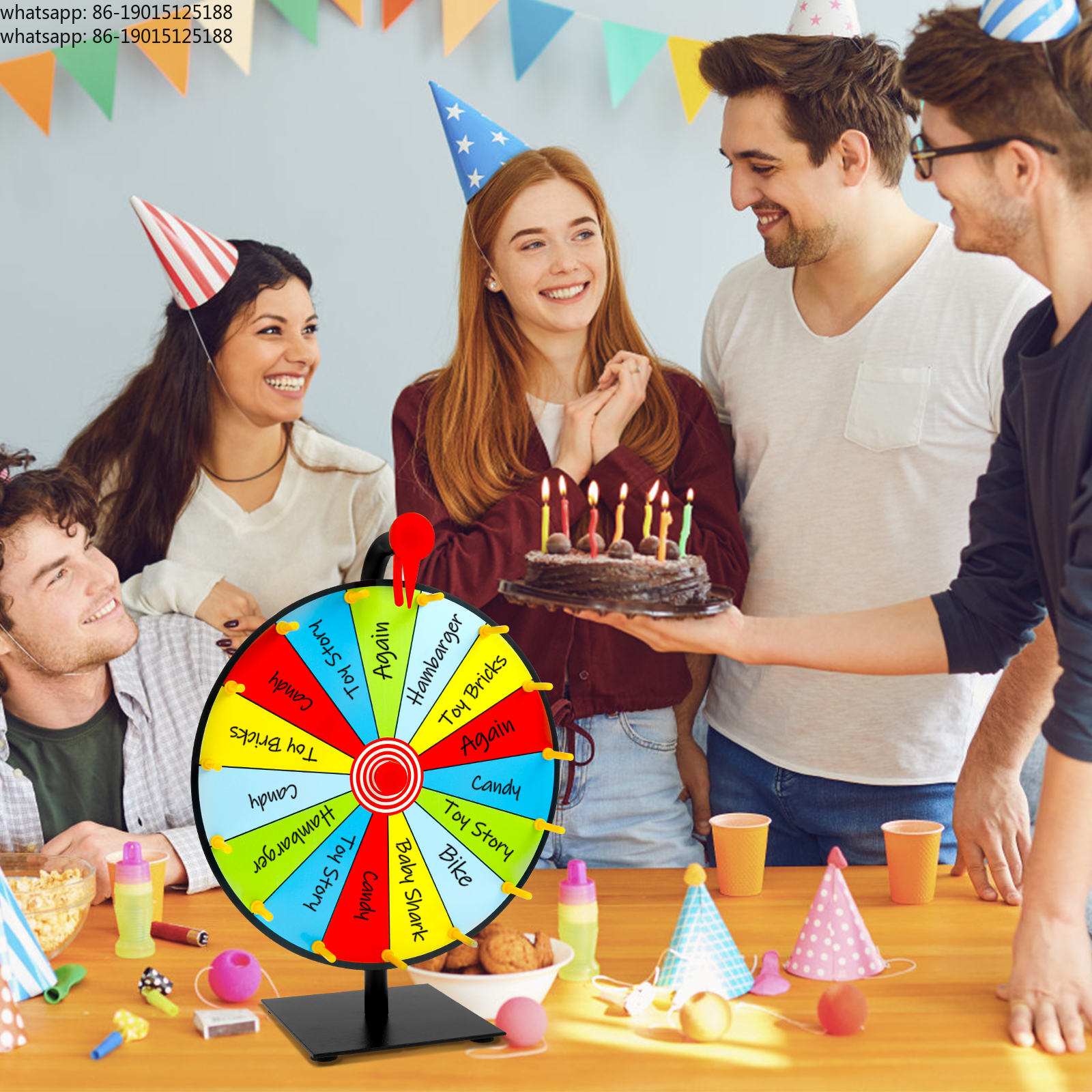 Prize Wheel Game Spinner DIY P - Party Games Spin The Wheel 评论和价格