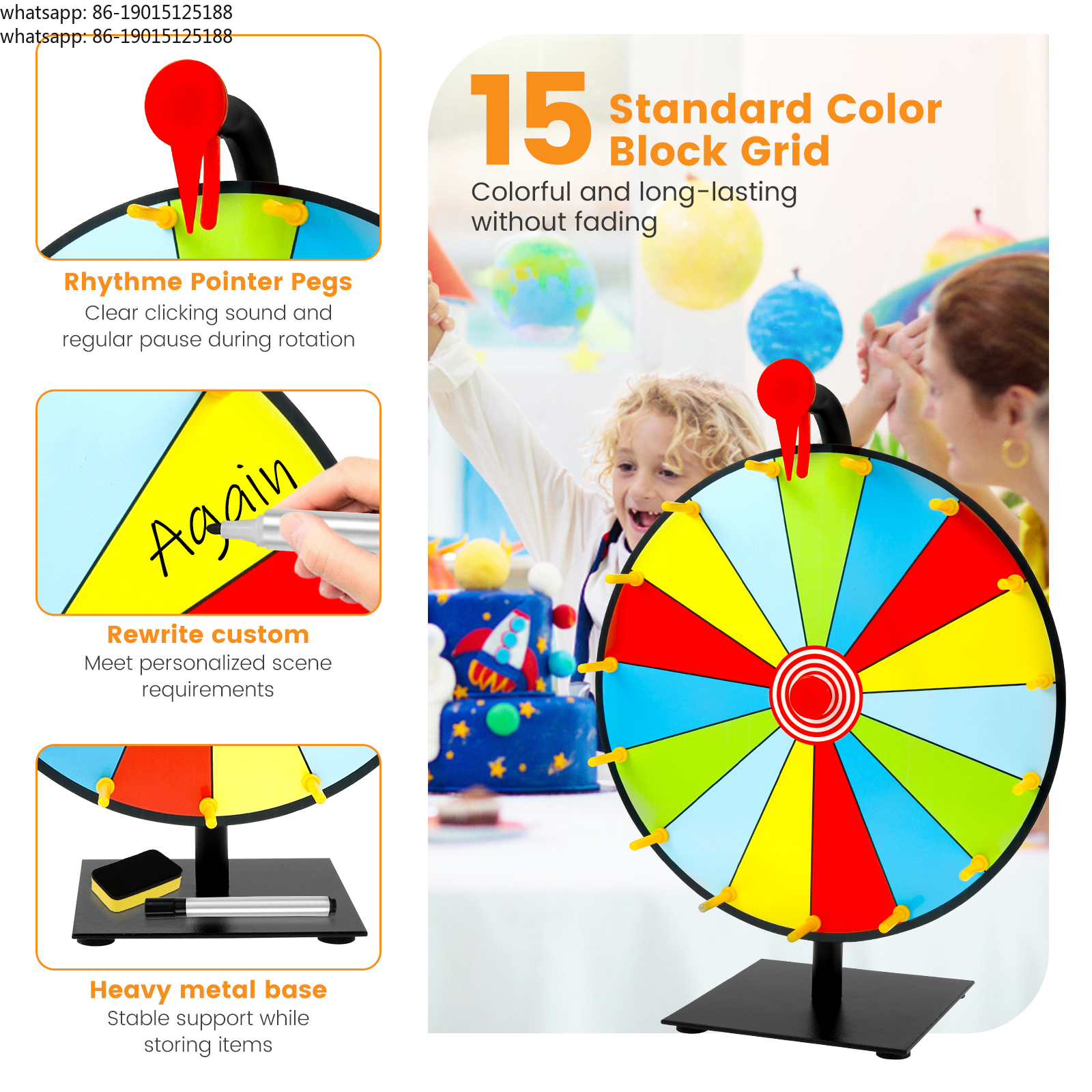 Prize Wheel Game Spinner DIY P - Party Games Spin The Wheel 评论和价格
