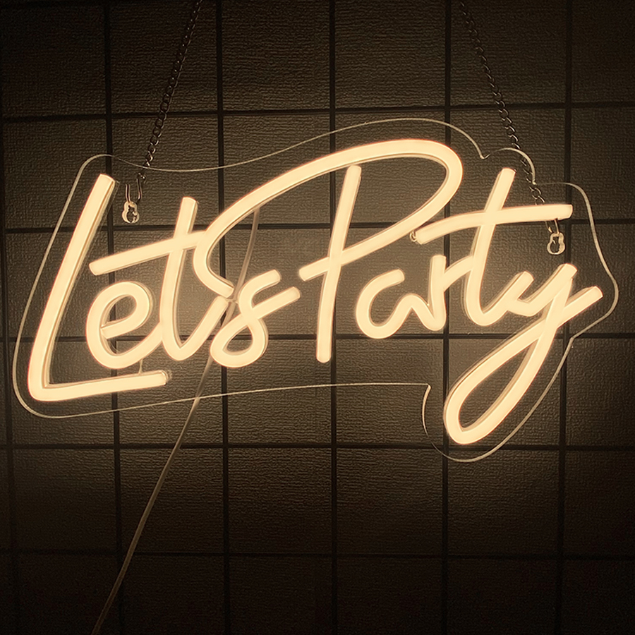 Let'S Party Series Neon Sign F - Party Games Bachelorette 评论和价格