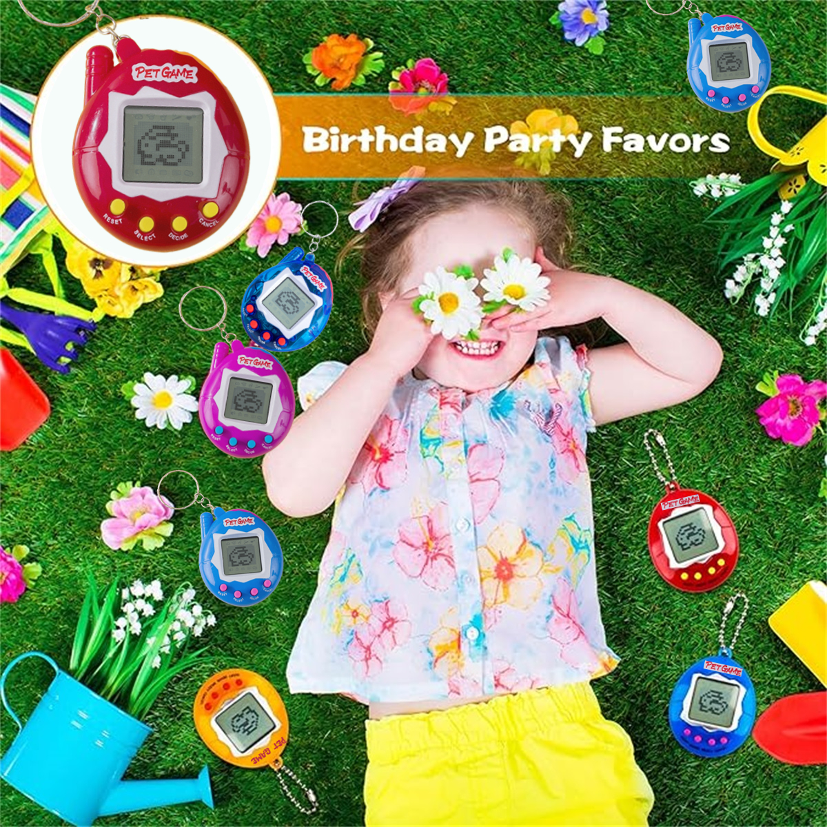 6-48PCS Virtual Pet Keychain D - Party Games Gender Reveal 评论和价格
