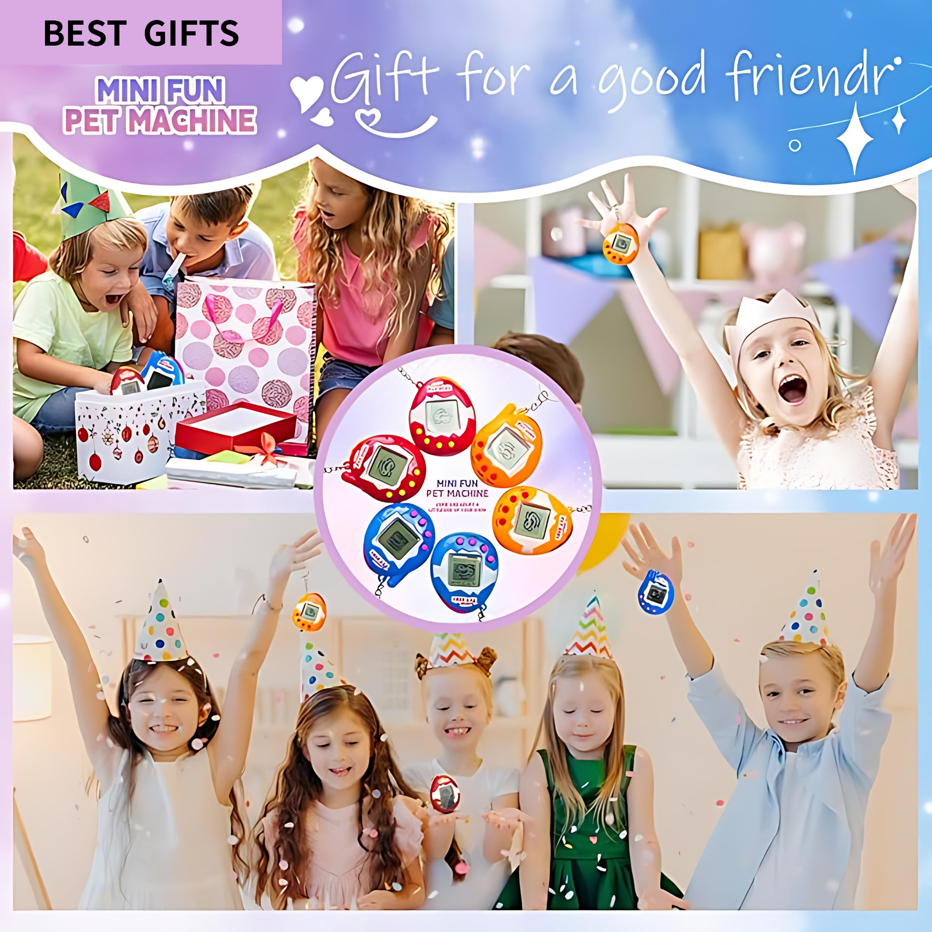6-48PCS Virtual Pet Keychain D - Party Games Gender Reveal 评论和价格