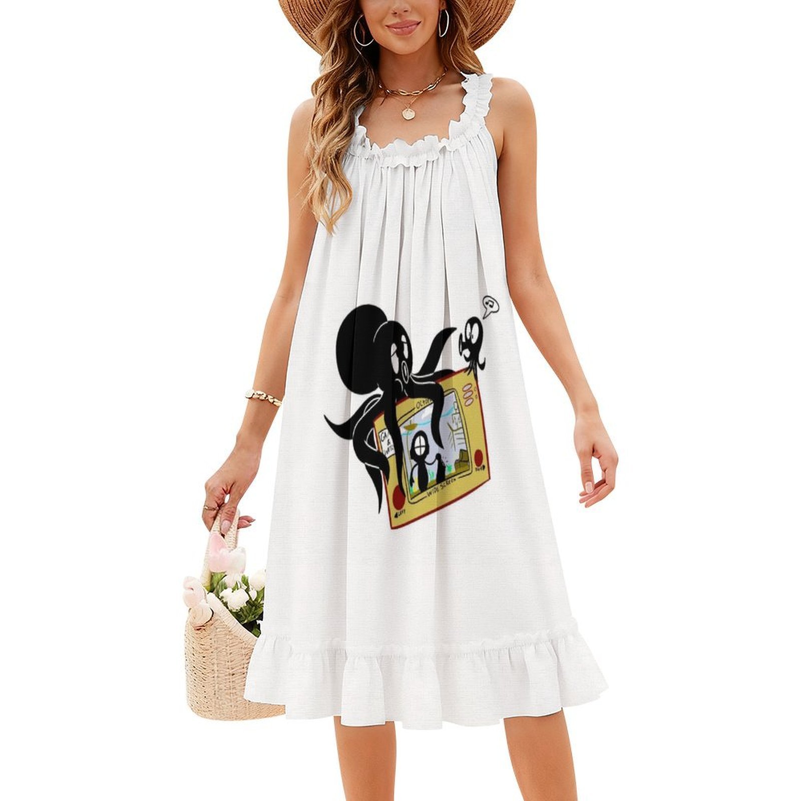 Octopus Vintage Bohemian Dress - Party Games Summer 评论和价格