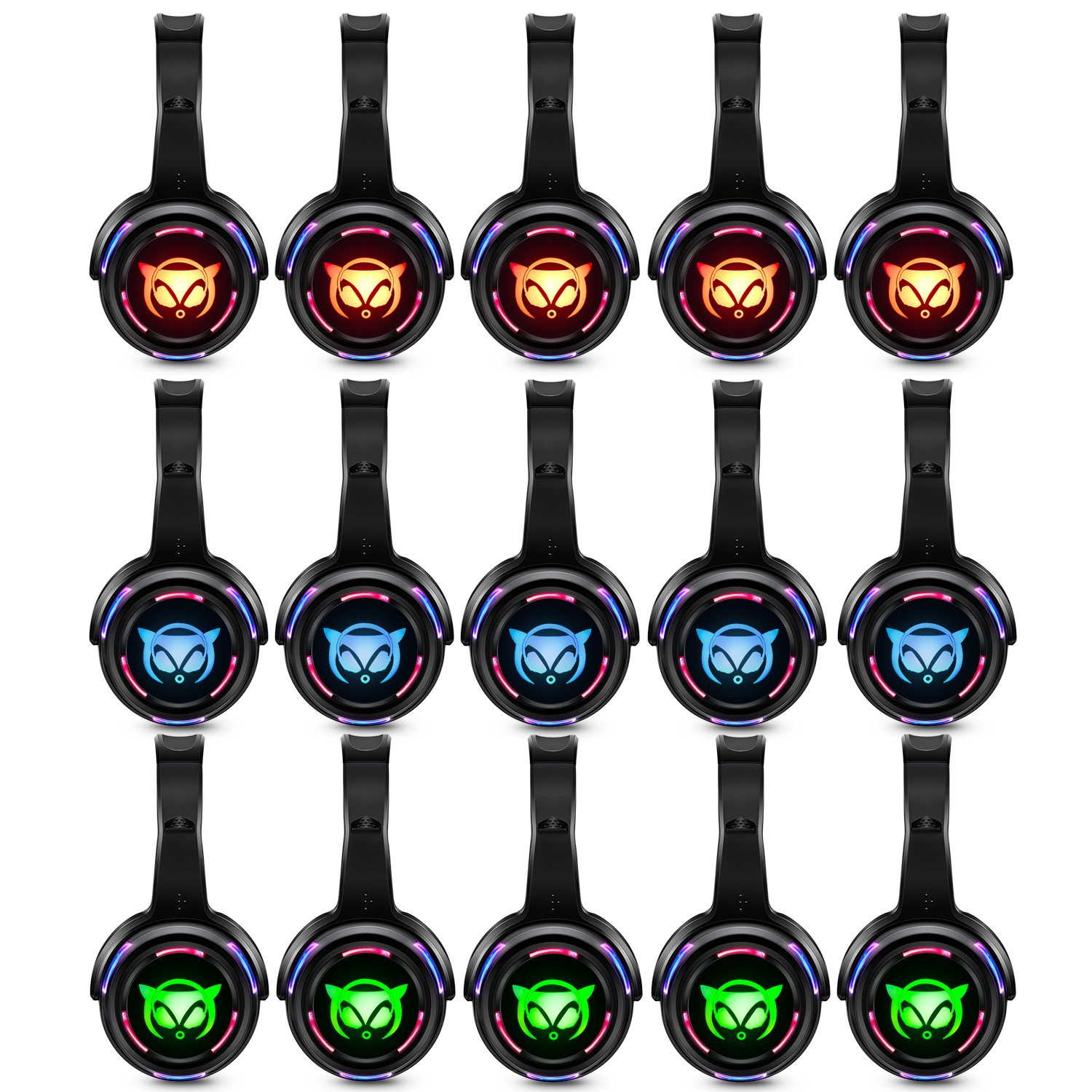 Silent Disco Headphones LED Wi - Party Games Mobile 评论和价格