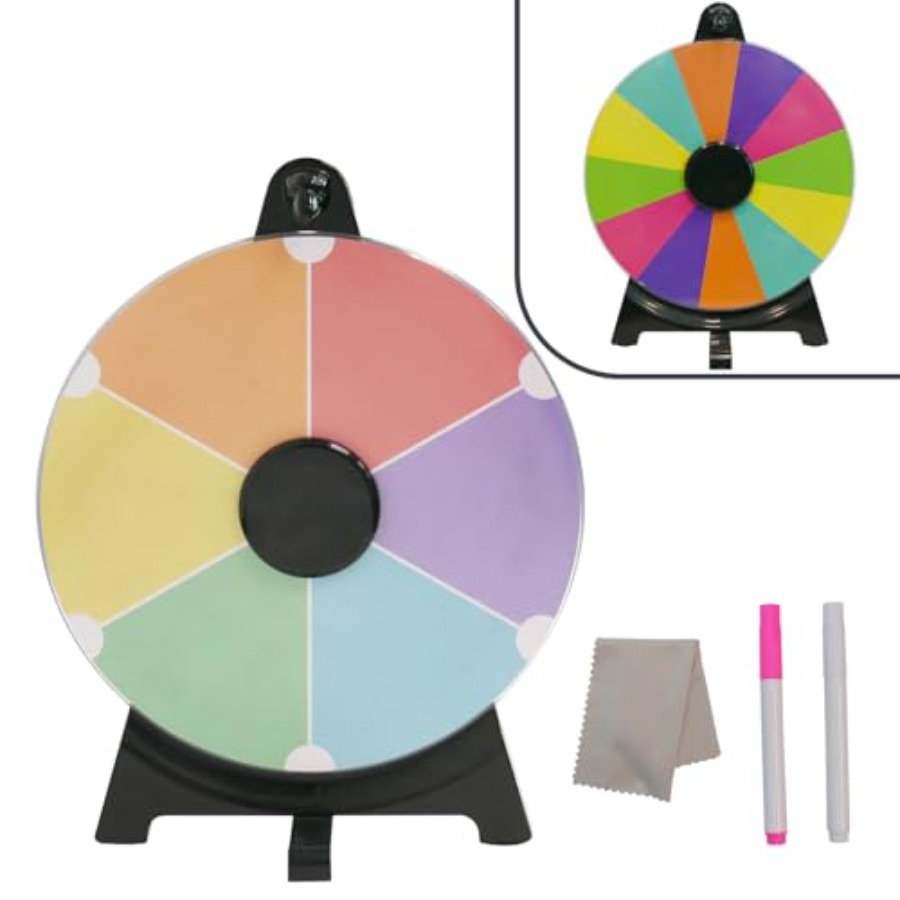 12 Inch Spinning Prize Wheel w - Party Games Spin The Wheel 评论和价格
