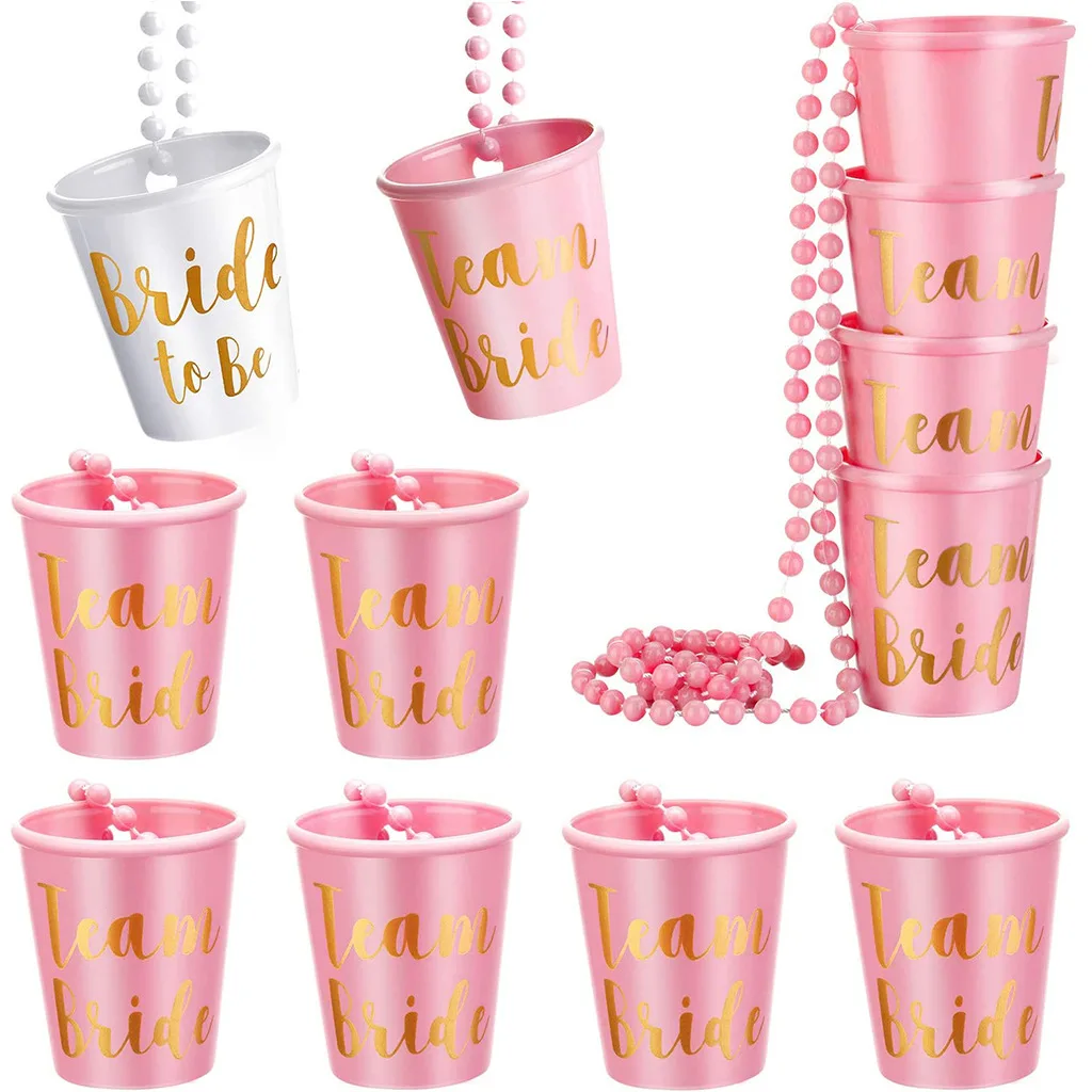 12pcs Team Bride Shot Glass Ne - Party Games Bachelorette 评论和价格
